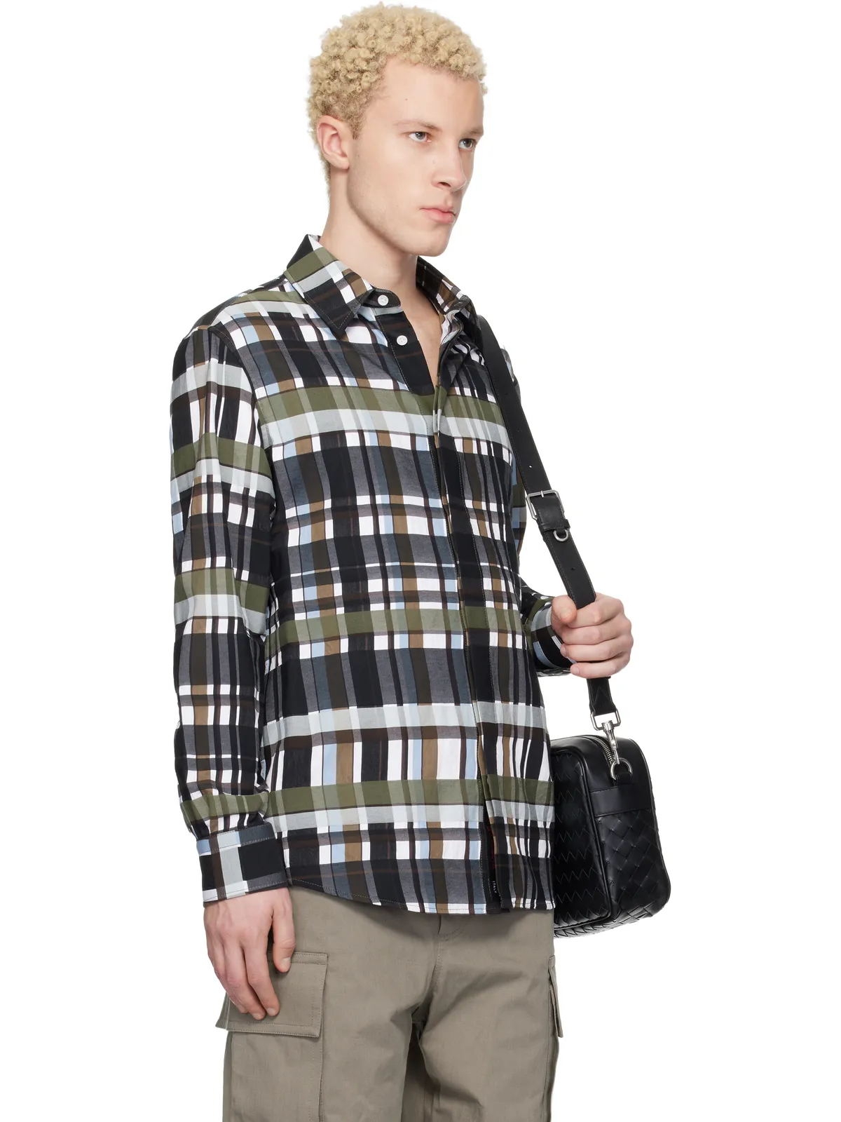 Bottega Veneta コットン チェック シャツ - 画像2