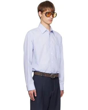 Bottega Veneta ストライプ コットンポプリン シャツ - サムネイル2