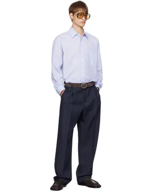 Bottega Veneta ストライプ コットンポプリン シャツ - サムネイル5