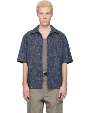 Bottega Veneta Textured Fleck Cotton Drill シャツ - サムネイル1