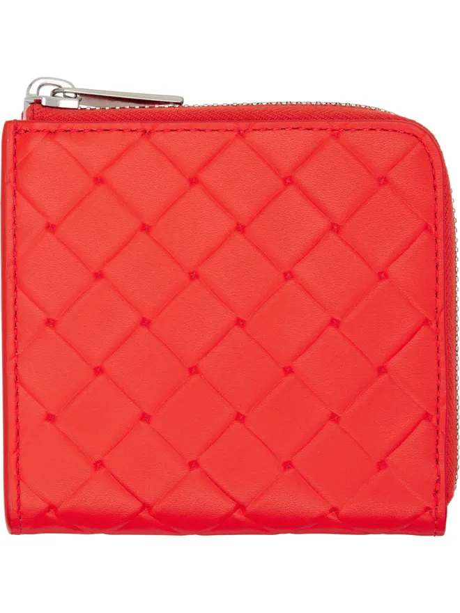 Bottega Veneta Bottega Veneta Intrecciato Stamp スクエア ジップアラウンド ウォレットの商品画像