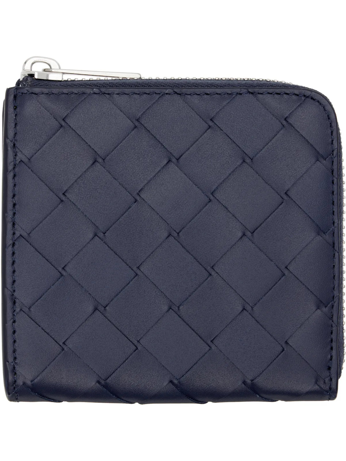 Bottega Veneta Intrecciato スクエア ジップアラウンド ウォレット - 画像1