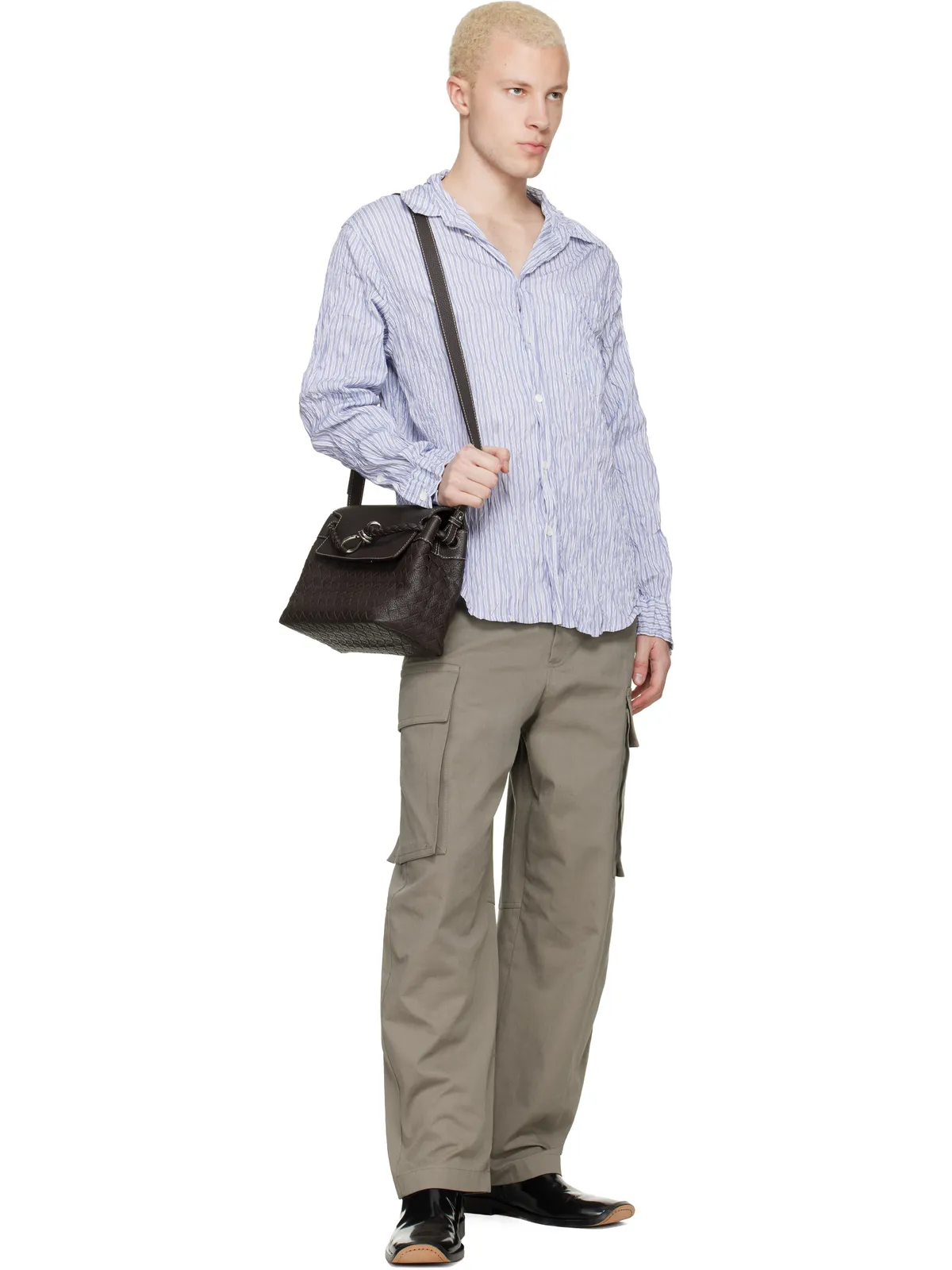 Bottega Veneta スモール Andiamo メッセンジャーバッグ - 画像4