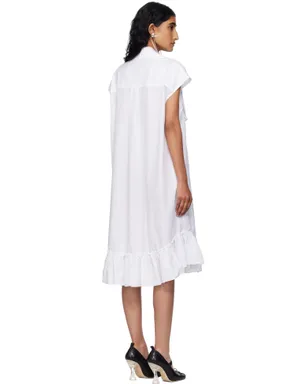 Simone Rocha Ruffle Bust Detail ノースリーブ ミディアムワンピース - サムネイル3