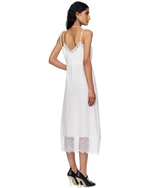 Simone Rocha Deep Lace Trim スリップ ミディアムワンピース - サムネイル3