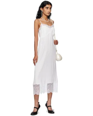 Simone Rocha Deep Lace Trim スリップ ミディアムワンピース - サムネイル4