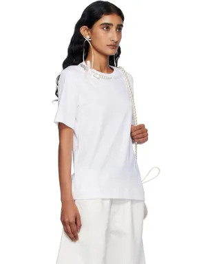 Simone Rocha Pearl & Chain Boy Tシャツ - サムネイル2