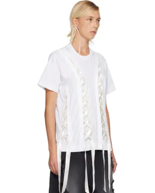 Simone Rocha Unraveling Ribbon Tシャツ - サムネイル2