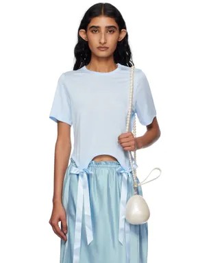 Simone Rocha SSENSE限定 リボン テール イージー Tシャツ - サムネイル1