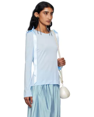 Simone Rocha SSENSE限定 Bow Ribbon Tail 長袖Tシャツ - サムネイル2
