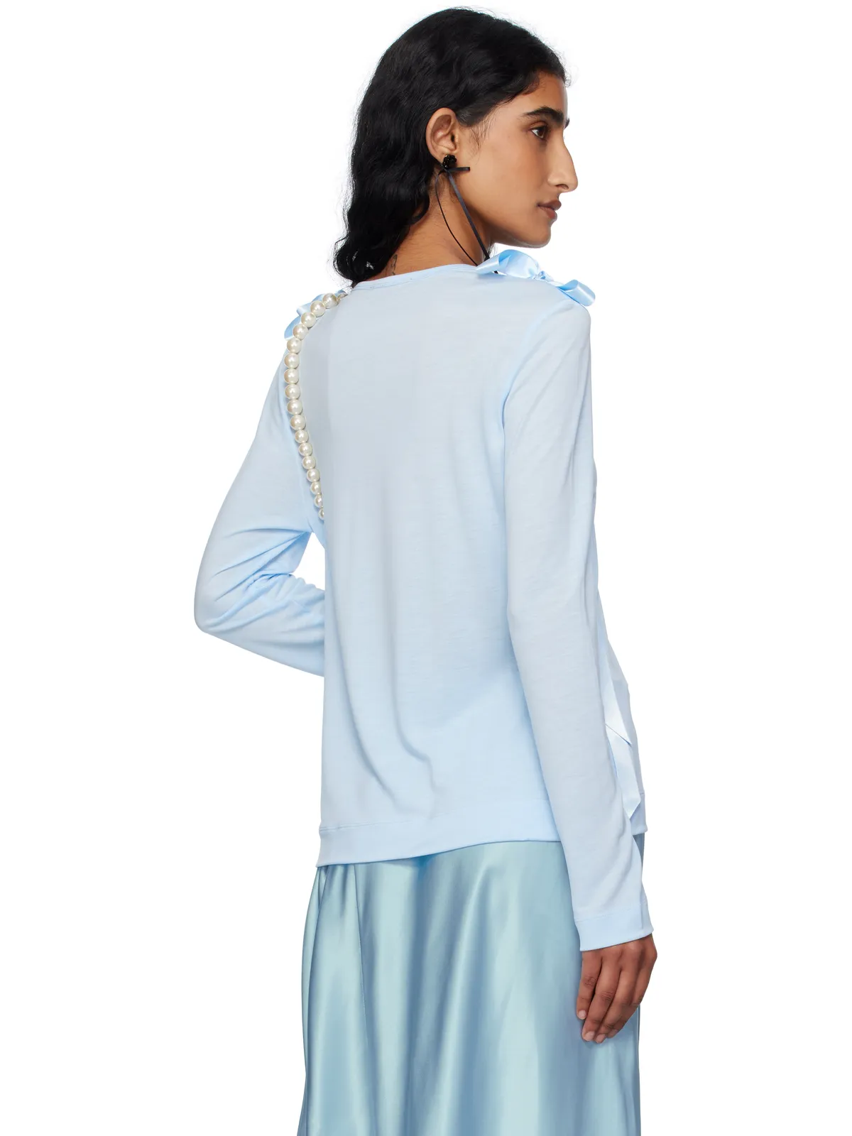 Simone Rocha SSENSE限定 Bow Ribbon Tail 長袖Tシャツ - 画像3