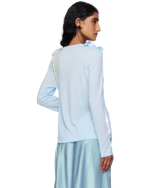Simone Rocha SSENSE限定 Bow Ribbon Tail 長袖Tシャツ - サムネイル3