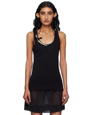 Simone Rocha Pearl Chain タンクトップ - サムネイル1