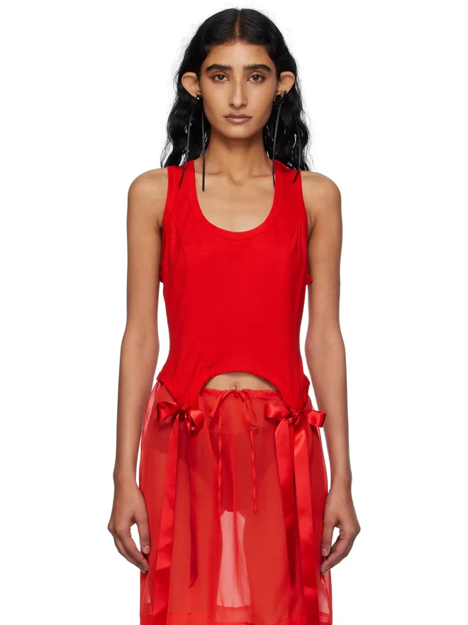 Simone Rocha Simone Rocha Bow Tail Easy タンクトップの商品画像