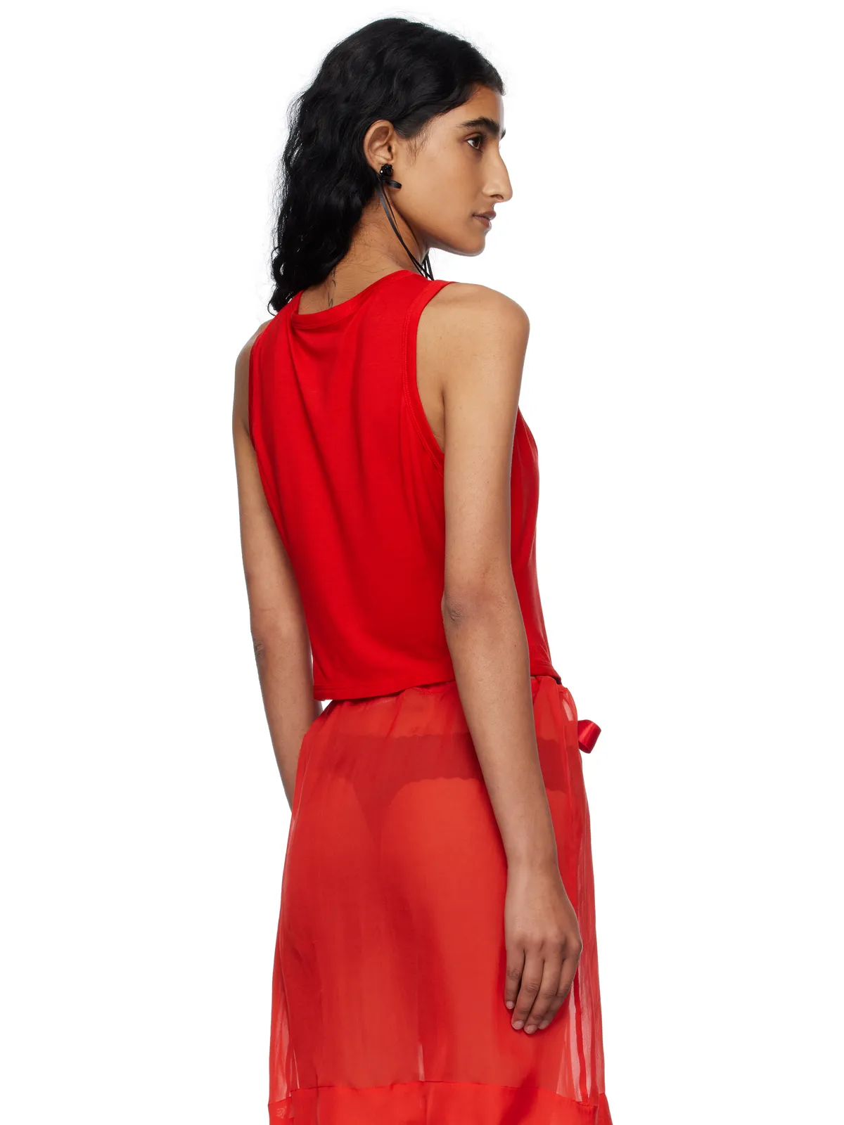 Simone Rocha Bow Tail Easy タンクトップ - 画像3