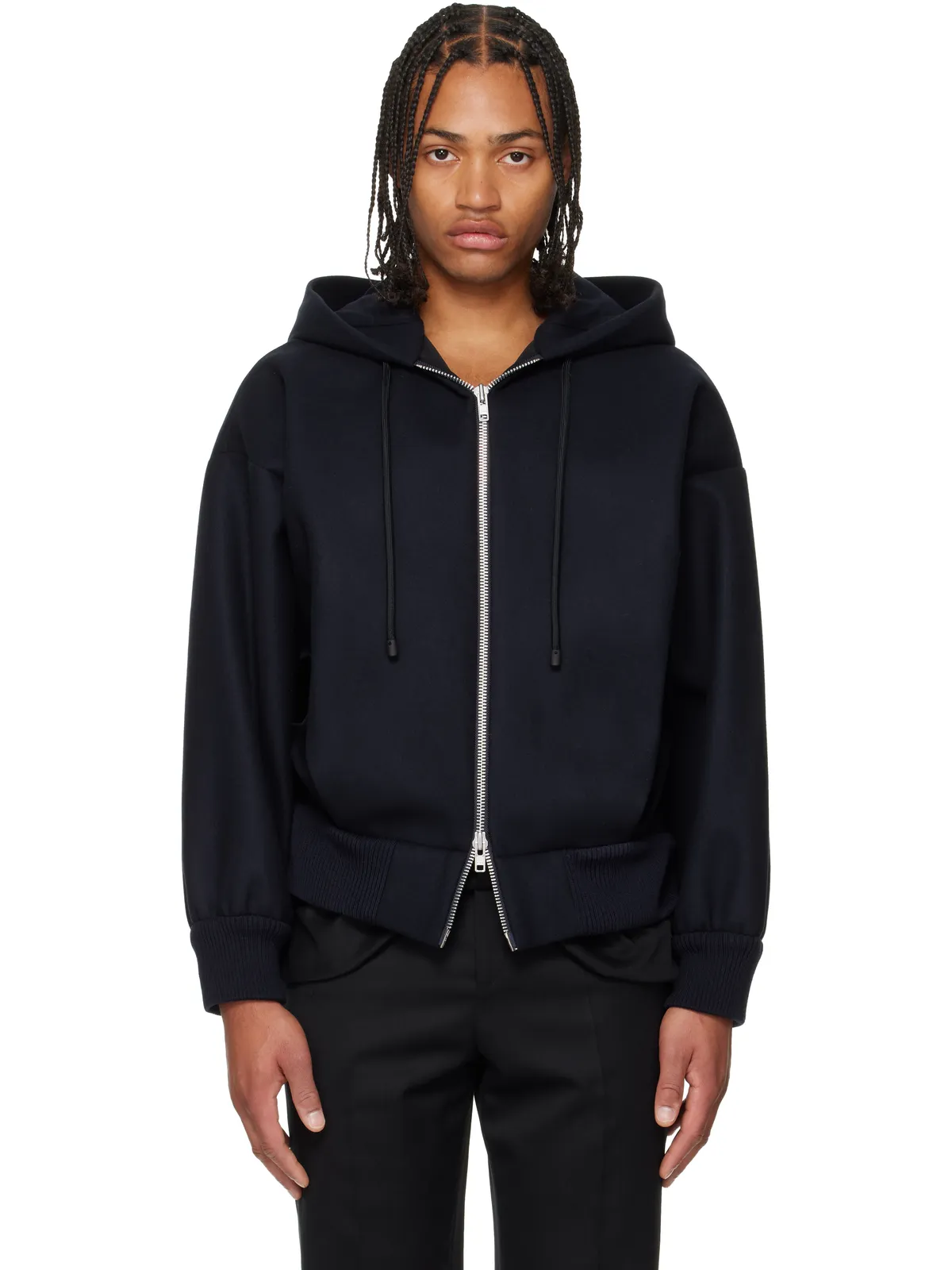 Simone Rocha エンベリッシュド フード ジップアップジャケット - 画像1