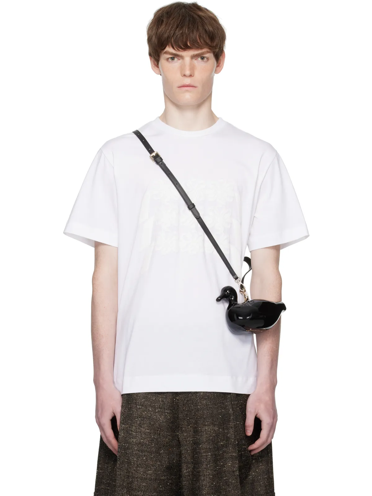 Simone Rocha Ribbon Daisy Chain Print Tシャツ - 画像1