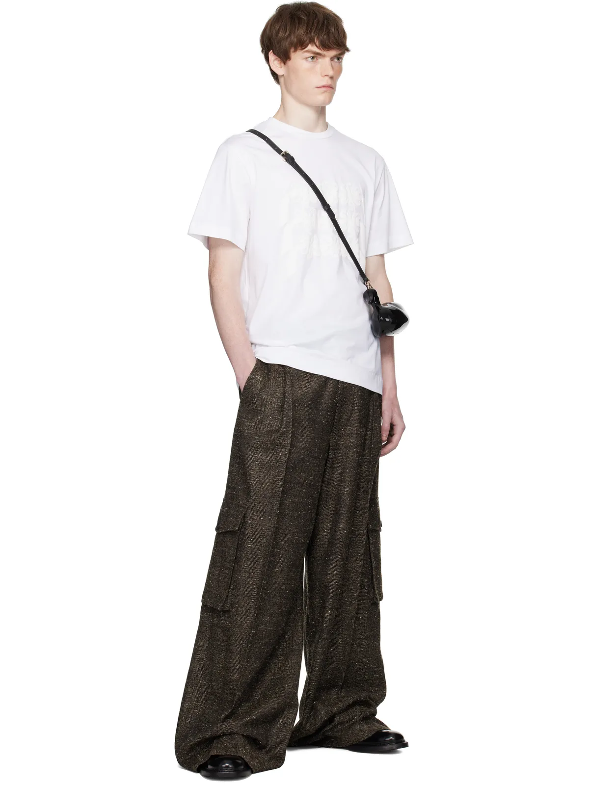 Simone Rocha Ribbon Daisy Chain Print Tシャツ - 画像4