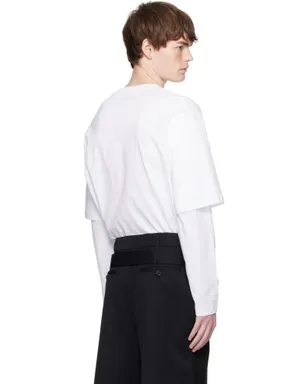 Simone Rocha Ruffle Pocket レイヤード 長袖Tシャツ - サムネイル3