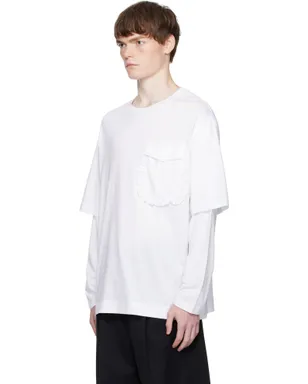 Simone Rocha Ruffle Pocket レイヤード 長袖Tシャツ - サムネイル4