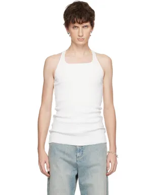 MATIÈRES FÉCALES Cross Seam Knit タンクトップ - サムネイル1