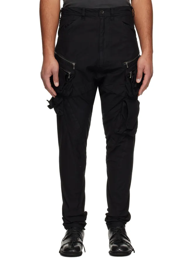 JULIUS JULIUS ブラック Tactical カーゴパンツの商品画像