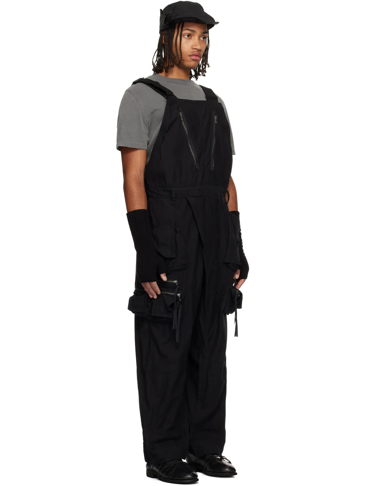 JULIUS ブラック Tactical オーバーオール - 画像2