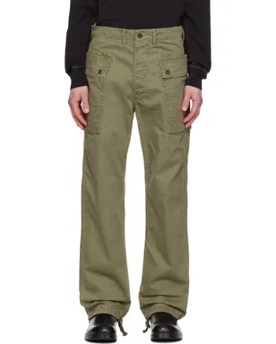 RRL グリーン Field ヘリンボーン カーゴパンツ - サムネイル1