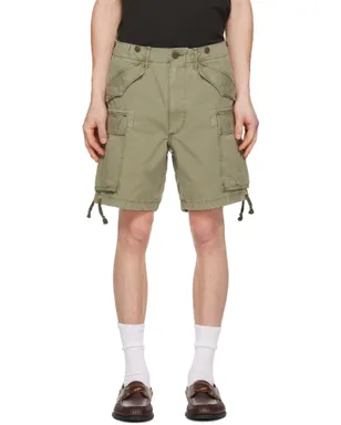 RRL グリーン Classic Fit リップストップ カーゴショートパンツ - サムネイル1