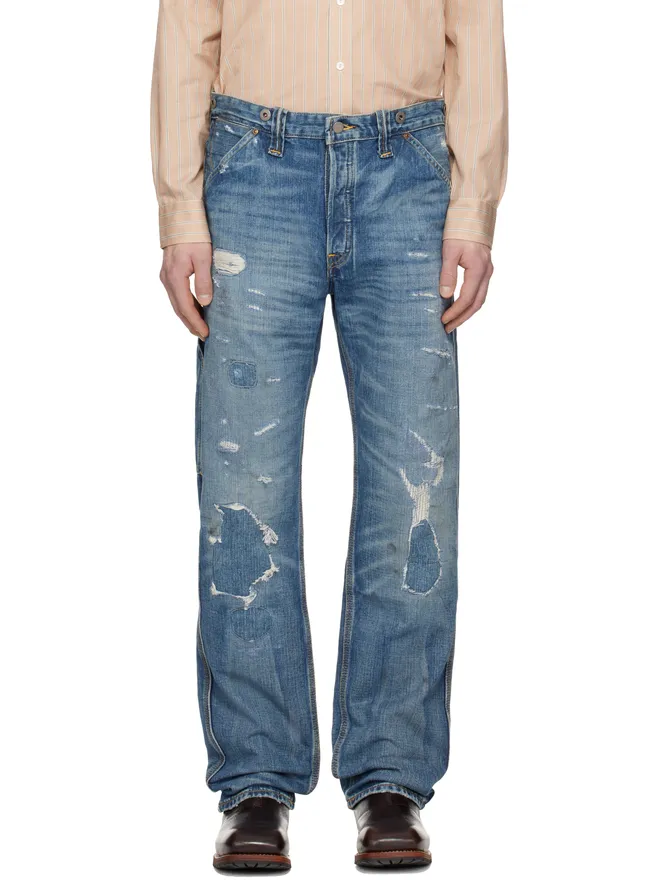 RRL RRL Straight Fit Brayton ディストレスジーンズの商品画像