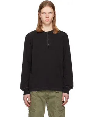RRL Indigo Jersey ヘンリーネック トップス - サムネイル1