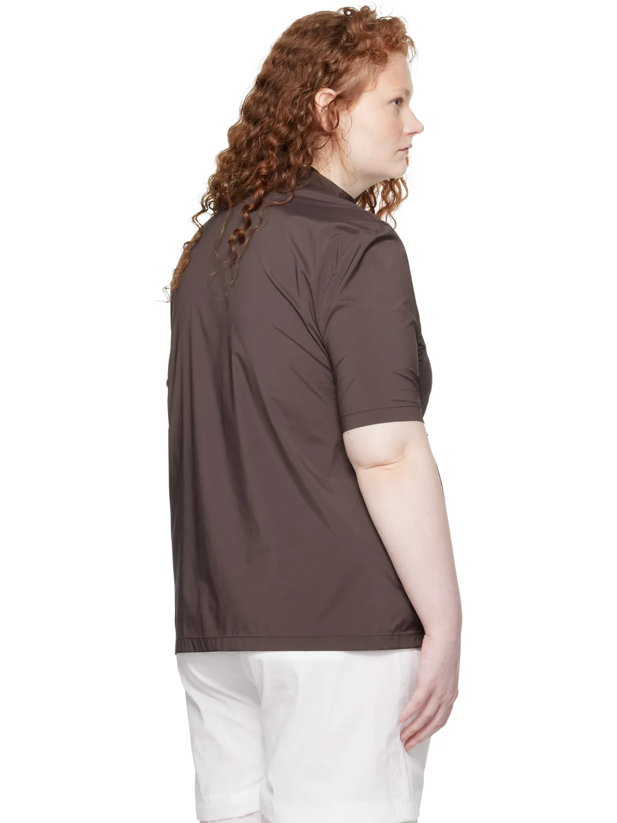 AMOMENTO モックネック ハーフジップ Tシャツ - 画像3