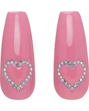 I'm Sorry by Petra Collins SSENSE限定 ピンク＆シルバー D'heygereエディション Heart Nail ピアス - サムネイル1