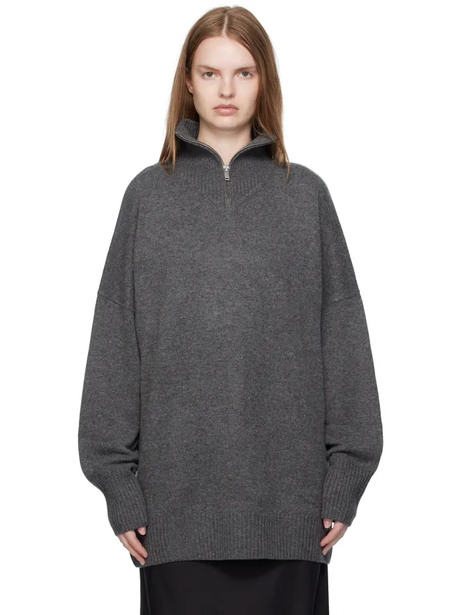 Paris Georgia Paris Georgia オーバーサイズ ジップセーターの商品画像