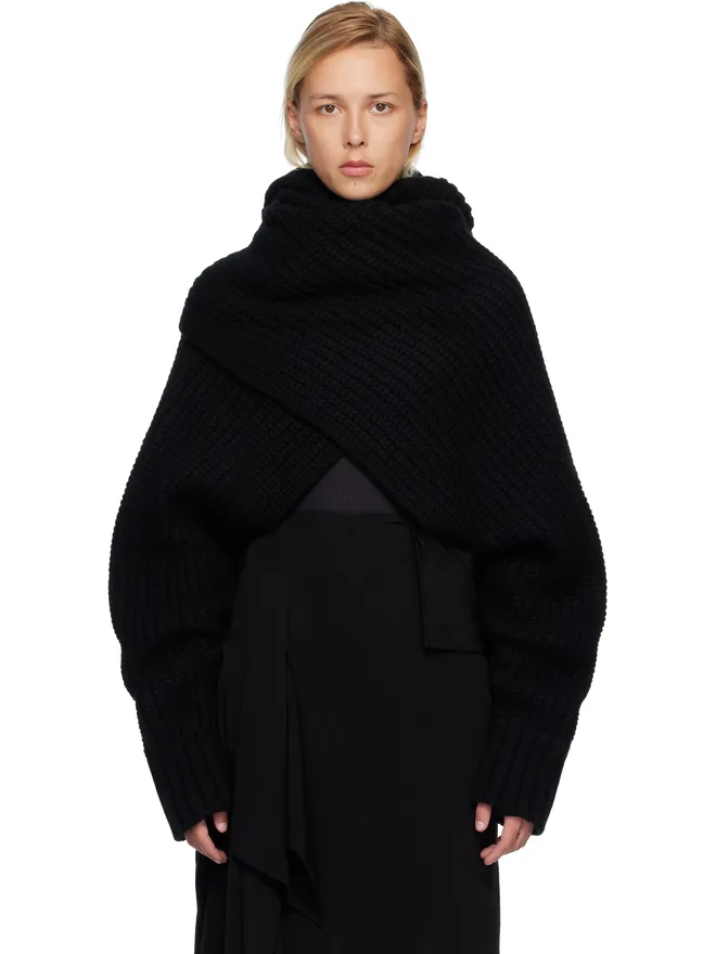 sacai sacai ウールニット プルオーバー タートルネックの商品画像
