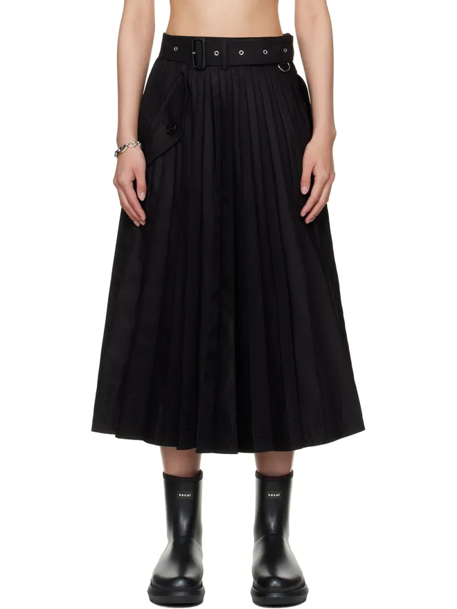 sacai sacai Cotton Gabardine ミディアムスカートの商品画像