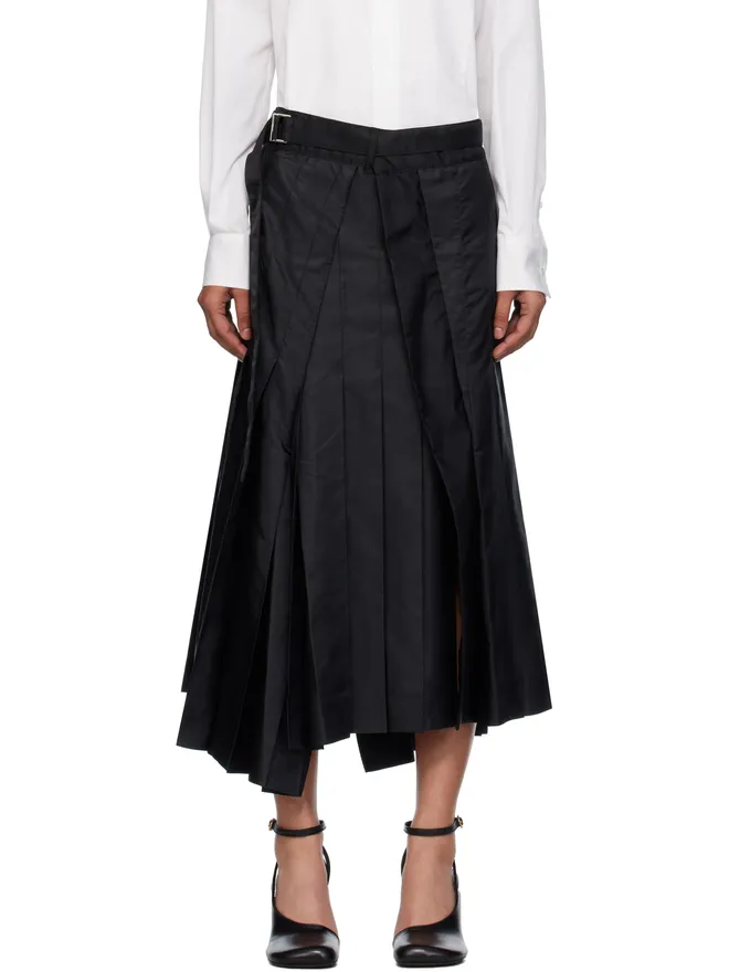 sacai sacai Mix ナイロンツイル ミディアムスカートの商品画像