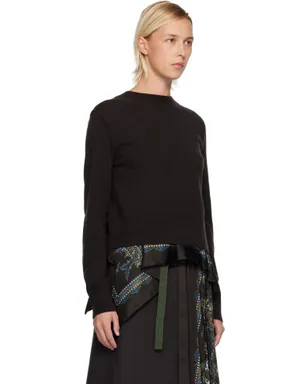 sacai ペイズリープリント＆ウール セーター - サムネイル2