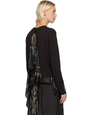 sacai ペイズリープリント＆ウール セーター - サムネイル3