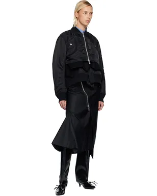 sacai ナイロンツイル＆メルトンウール ブルゾンジャケット - サムネイル4