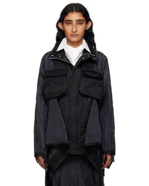 sacai Mix ナイロンツイル コート - サムネイル1