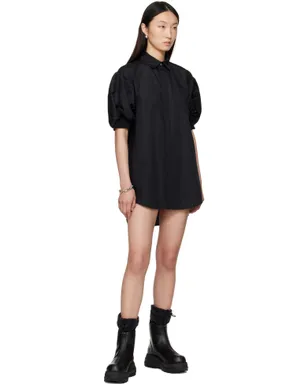 sacai Cotton Poplin & Nylon Twill ミニワンピース - サムネイル4