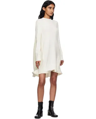 sacai Suiting Mix Knit ミニワンピース - サムネイル4