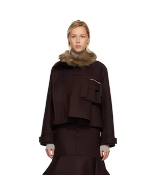sacai メルトンウール ブルゾンジャケット - サムネイル1