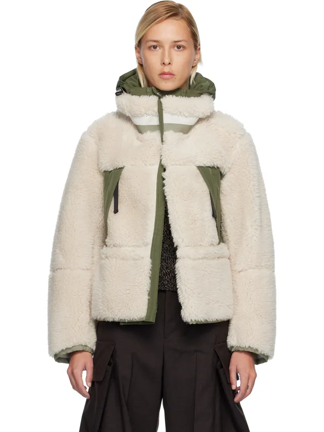 sacai sacai フェイクシアリング＆グログラン ブルゾンジャケットの商品画像