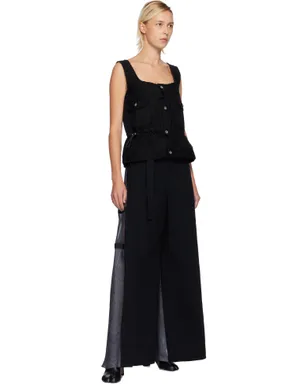 sacai スクエアネック デニム トップス - サムネイル4