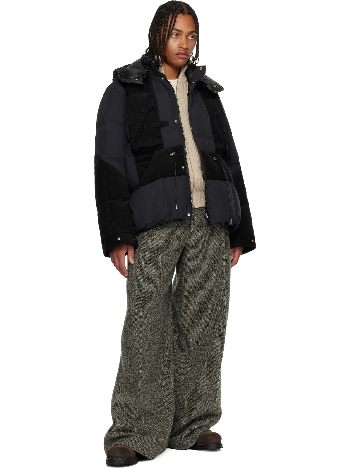 sacai コーデュロイ ダウンジャケット - 画像4