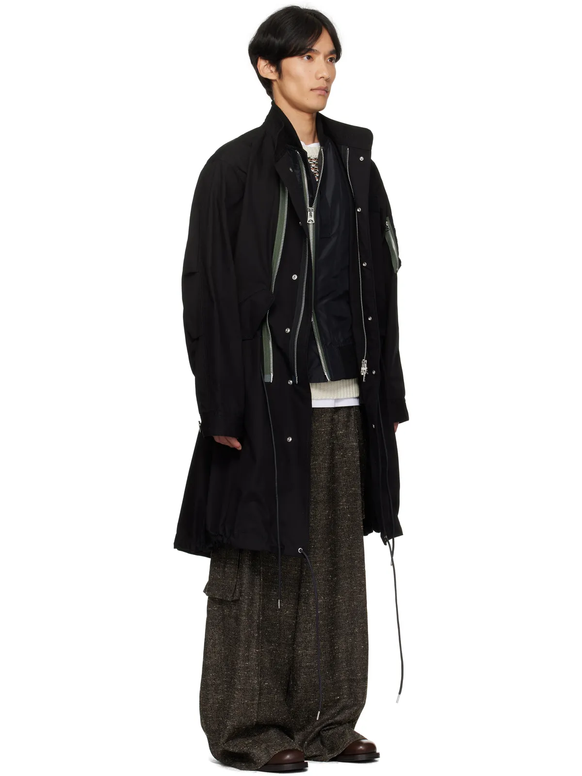 sacai リップストップ コート - 画像2