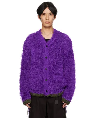 sacai Furry ニットカーディガン - サムネイル1