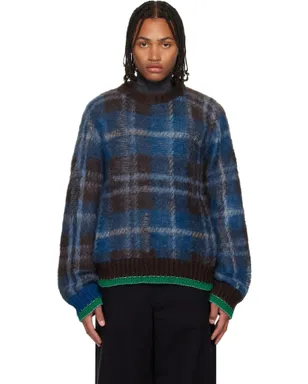 sacai Plaid モヘア セーター - サムネイル1